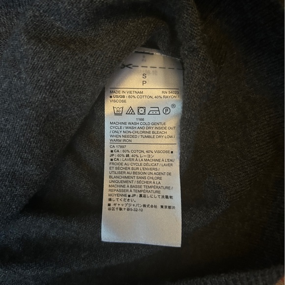 NWT Banana Republic Gray Long Sleeve Shirt Sz S - Picture 6 of 9